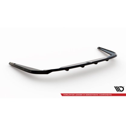 Maxton Design spoiler pod zadní nárazník s žebrováním pro Opel Astra L (Mk5), černý lesklý plast ABS, Sports Tourer/ Hatchback