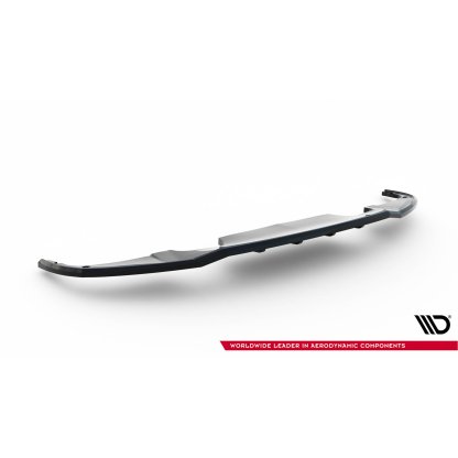 Maxton Design spoiler pod zadní nárazník s žebrováním pro Peugeot 308 GT Mk3, černý lesklý plast ABS, Hatchback