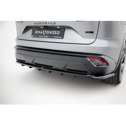 Maxton Design spoiler pod zadní nárazník s žebrováním pro Renault Austral Mk1, černý lesklý plast ABS