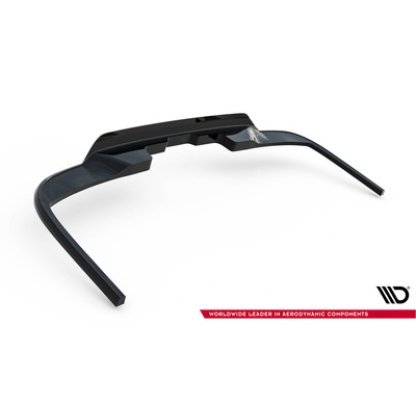 Maxton Design spoiler pod zadní nárazník s žebrováním pro Volkswagen Multivan T7, černý lesklý plast ABS