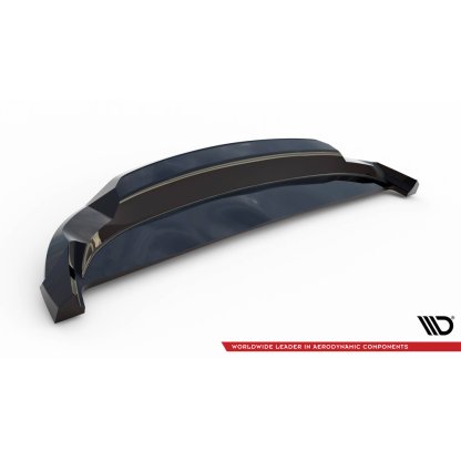 Maxton Design spoiler pod zadní nárazník s žebrováním pro Volvo EX30 Mk1, černý lesklý plast ABS
