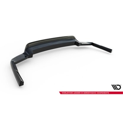 Maxton Design spoiler pod zadní nárazník s žebrováním pro Volvo XC60 Mk 2, černý lesklý plast ABS