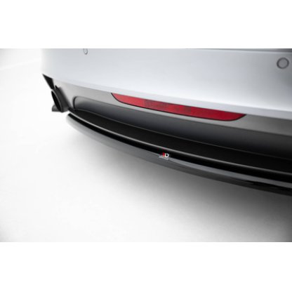 Maxton Design středový spoiler pod zadní nárazník pro Audi TT 8J Facelift, černý lesklý plast ABS, S-Line