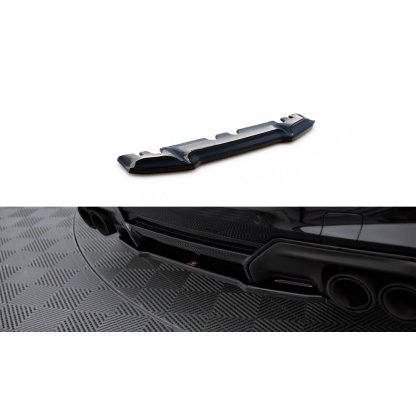 Maxton Design středový spoiler pod zadní nárazník pro BMW M8 Gran Coupe/F93, černý lesklý plast ABS