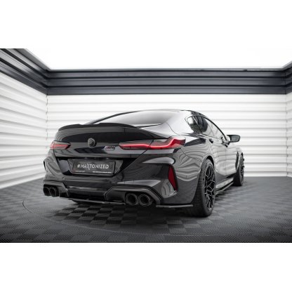 Maxton Design středový spoiler pod zadní nárazník pro BMW M8 Gran Coupe/F93, černý lesklý plast ABS