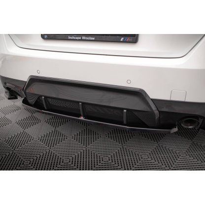 Maxton Design středový spoiler pod zadní nárazník pro BMW řada 2 G42 M-Pack, černý lesklý plast ABS