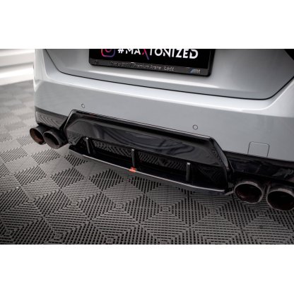 Maxton Design středový spoiler pod zadní nárazník pro BMW řada 2 G42 M240i, černý lesklý plast ABS