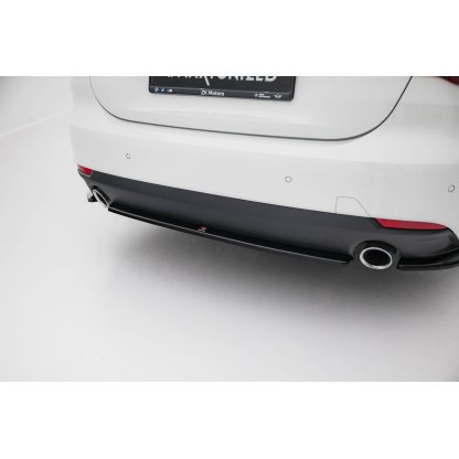 Maxton Design středový spoiler pod zadní nárazník pro BMW řada 4 G22, G22 Facelift, G23, G23 Facelift, černý lesklý plast ABS, Coupe / Cabrio