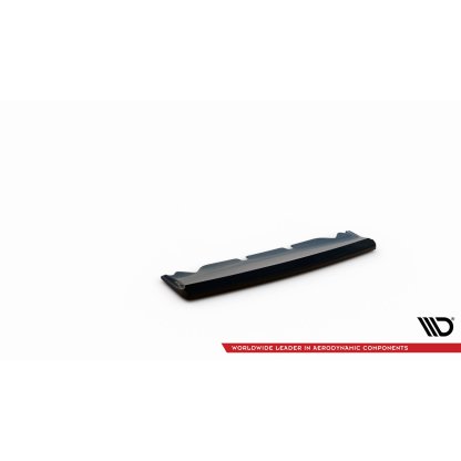Maxton Design středový spoiler pod zadní nárazník pro Dodge Challenger MK3 SRT Hellcat Widebody, černý lesklý plast ABS