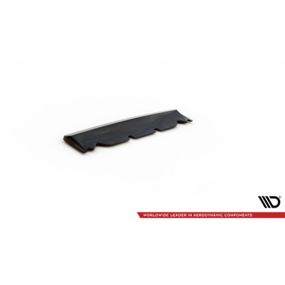 Maxton Design středový spoiler pod zadní nárazník pro Dodge Challenger MK3 SRT Hellcat Widebody, černý lesklý plast ABS