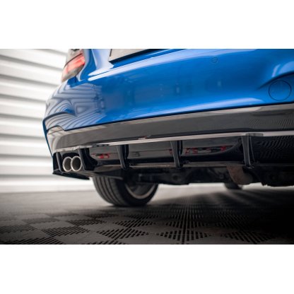 Maxton Design středový spoiler pod zadní nárazník s žebrováním pro BMW řada 2 F22, plast ABS bez povrchové úpravy, M-pack