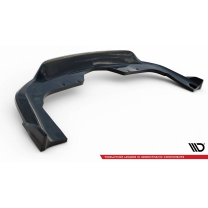 Maxton Design středový spoiler pod zadní nárazník s žebrováním pro BMW X5 F15, černý lesklý plast ABS, M-Pack