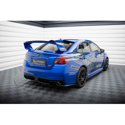 Maxton Design středový spoiler pod zadní nárazník ver.2 pro Subaru Wrx STI Mk1, černý lesklý plast ABS