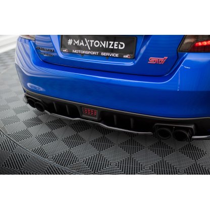 Maxton Design středový spoiler pod zadní nárazník ver.2 pro Subaru Wrx STI Mk1, černý lesklý plast ABS