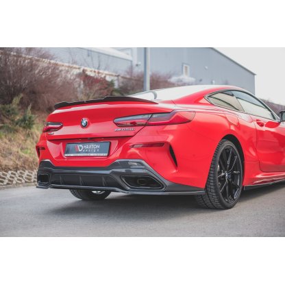 Maxton Design středový spoiler zadního nárazníku pro BMW řada 8 Coupe/G15, černý lesklý plast ABS