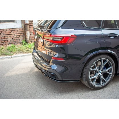 Maxton Design středový spoiler zadního nárazníku pro BMW X5 G05, černý lesklý plast ABS, M-pack