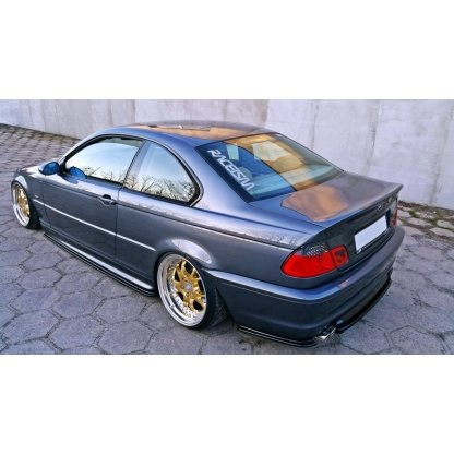 Maxton Design středový spoiler zadního nárazníku s žebrováním pro BMW řada 3 E46, plast ABS bez povrchové úpravy