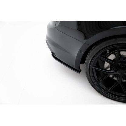 Maxton Design "Street Pro" boční difuzory pod zadní nárazník pro Audi RS5 F5, plast ABS bez povrchové úpravy, Sportback, s černou a červenou linkou