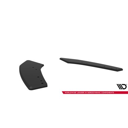 Maxton Design "Street Pro" boční difuzory pod zadní nárazník pro Audi S3 8Y Facelift, plast ABS bez povrchové úpravy, Sedan, s černou a červenou linkou