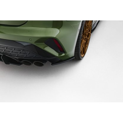 Maxton Design "Street Pro" boční difuzory pod zadní nárazník pro Audi S3 8Y Facelift, plast ABS bez povrchové úpravy, Sportback, s černou a červenou linkou