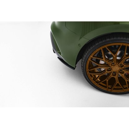 Maxton Design "Street Pro" boční difuzory pod zadní nárazník pro Audi S3 8Y Facelift, plast ABS bez povrchové úpravy, Sportback, s černou a červenou linkou