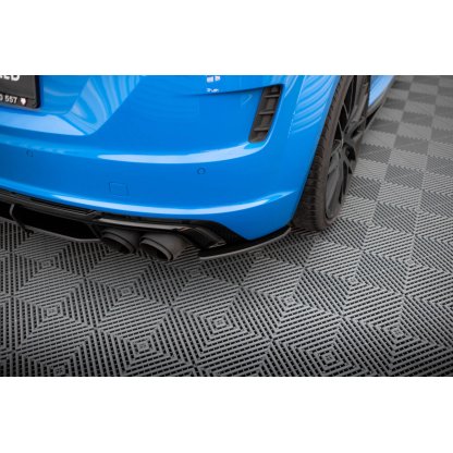 Maxton Design "Street Pro" boční difuzory pod zadní nárazník pro Audi TT S 8S, plast ABS bez povrchové úpravy, s červenou linkou