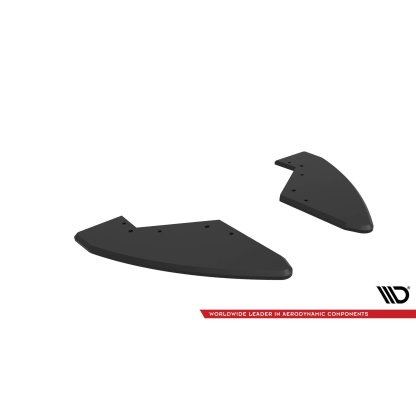 Maxton Design "Street Pro" boční difuzory pod zadní nárazník pro Audi TT S 8S, plast ABS bez povrchové úpravy, s červenou linkou