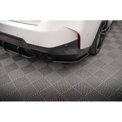 Maxton Design "Street Pro" boční difuzory pod zadní nárazník pro BMW řada 2 G42 M-Pack, plast ABS bez povrchové úpravy, s červenou linkou
