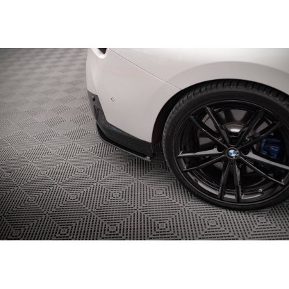 Maxton Design "Street Pro" boční difuzory pod zadní nárazník pro BMW řada 2 G42 M-Pack, plast ABS bez povrchové úpravy, s červenou linkou