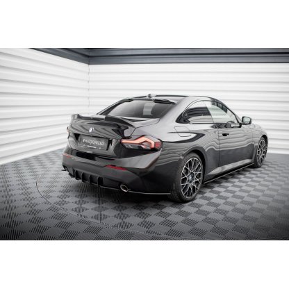 Maxton Design "Street Pro" boční difuzory pod zadní nárazník pro BMW řada 2 G42 Standard, plast ABS bez povrchové úpravy, s červenou linkou