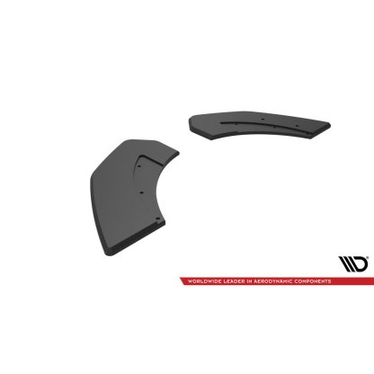 Maxton Design "Street Pro" boční difuzory pod zadní nárazník pro Hyundai Veloster N Mk2, plast ABS bez povrchové úpravy, s černou a červenou linkou