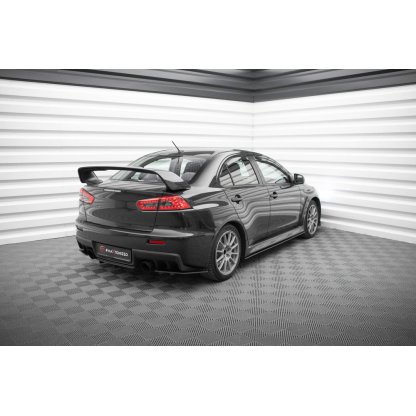 Maxton Design "Street Pro" boční difuzory pod zadní nárazník pro Mitsubishi Lancer Evo Mk10, plast ABS bez povrchové úpravy