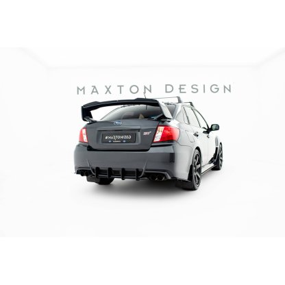 Maxton Design "Street Pro" boční difuzory pod zadní nárazník pro Subaru Impreza WRX STi Mk3 Facelift, plast ABS bez povrchové úpravy, s černou a červenou linkou
