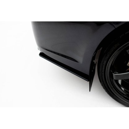 Maxton Design "Street Pro" boční difuzory pod zadní nárazník pro Subaru Impreza WRX STi Mk3 Facelift, plast ABS bez povrchové úpravy, s černou a červenou linkou