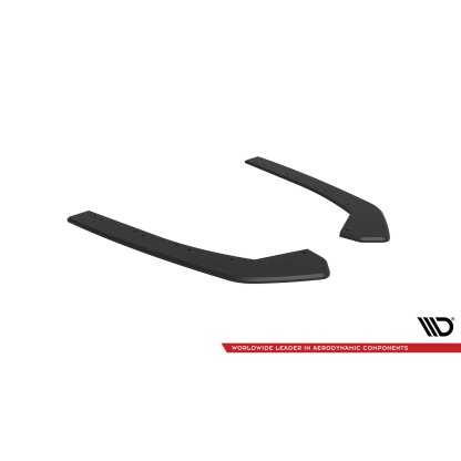 Maxton Design "Street Pro" boční difuzory pod zadní nárazník pro Volkswagen Jetta Mk7 GLI, plast ABS bez povrchové úpravy, s černou a červenou linkou