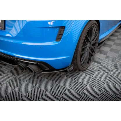 Maxton Design "Street Pro" boční difuzory pod zadní nárazník s křidélky pro Audi TT S 8S Facelift, plast ABS bez povrchové úpravy
