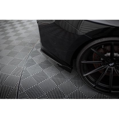 Maxton Design "Street Pro" boční difuzory pod zadní nárazník s křidélky ver.1 pro BMW M2 G87, plast ABS bez povrchové úpravy