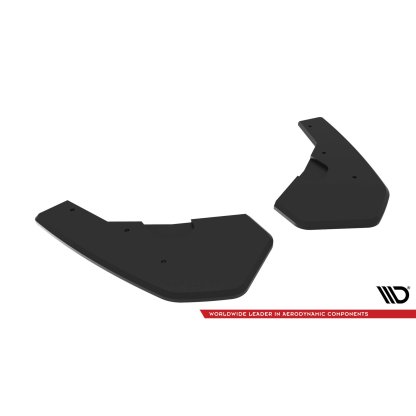 Maxton Design "Street Pro" boční difuzory pod zadní nárazník v.2 pro Volkswagen Golf GTI Mk8, Mk8 Facelift, plast ABS bez povrchové úpravy, s černou a červenou linkou