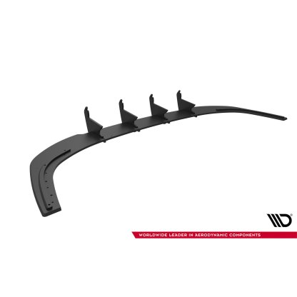 Maxton Design "Street Pro" difuzor zadního nárazníku pro Audi A3 8Y, plast ABS bez povrchové úpravy, Sedan, s červenou linkou