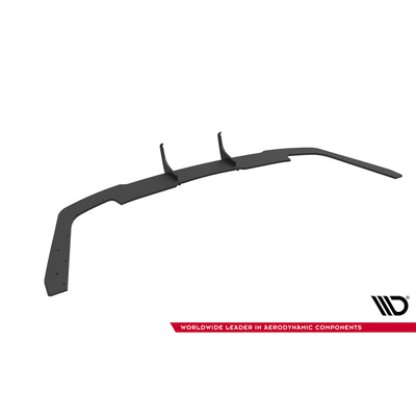 Maxton Design "Street Pro" difuzor zadního nárazníku pro Audi A5 F5 Facelift, plast ABS bez povrchové úpravy, Coupe/Sportback, s černou a červenou linkou