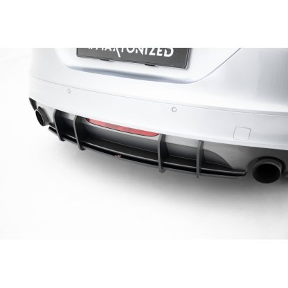 Maxton Design "Street Pro" difuzor zadního nárazníku pro Audi TT 8J Facelift, plast ABS bez povrchové úpravy, S-Line