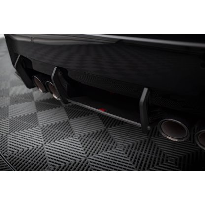 Maxton Design "Street Pro" difuzor zadního nárazníku pro BMW M2 G87, plast ABS bez povrchové úpravy, s černou a červenou linkou