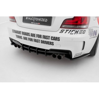 Maxton Design "Street Pro" difuzor zadního nárazníku pro BMW řada 1 E82, plast ABS bez povrchové úpravy, M Coupe