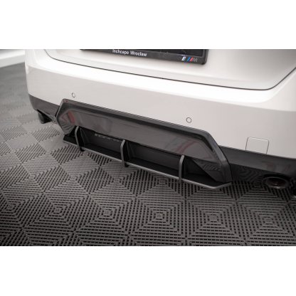 Maxton Design "Street Pro" difuzor zadního nárazníku pro BMW řada 2 G42 M-Pack, plast ABS bez povrchové úpravy, s červenou linkou