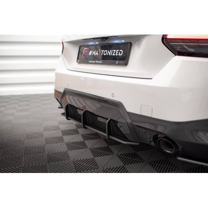 Maxton Design "Street Pro" difuzor zadního nárazníku pro BMW řada 2 G42 M-Pack, plast ABS bez povrchové úpravy, s červenou linkou