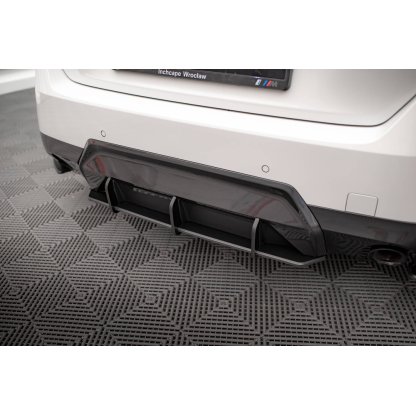 Maxton Design "Street Pro" difuzor zadního nárazníku pro BMW řada 2 G42 M-Pack, plast ABS bez povrchové úpravy, s červenou linkou