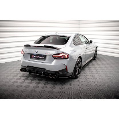 Maxton Design "Street Pro" difuzor zadního nárazníku pro BMW řada 2 G42 M240i, plast ABS bez povrchové úpravy, s červenou linkou