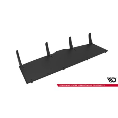 Maxton Design "Street Pro" difuzor zadního nárazníku pro Hyundai I30 Mk3, plast ABS bez povrchové úpravy, Fastback, s červenou linkou