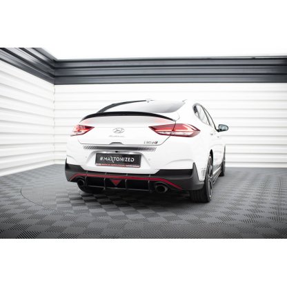 Maxton Design "Street Pro" difuzor zadního nárazníku pro Hyundai i30 N Mk3, plast ABS bez povrchové úpravy, Fastback