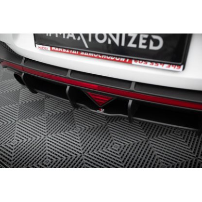 Maxton Design "Street Pro" difuzor zadního nárazníku pro Hyundai i30 N Mk3, plast ABS bez povrchové úpravy, Fastback